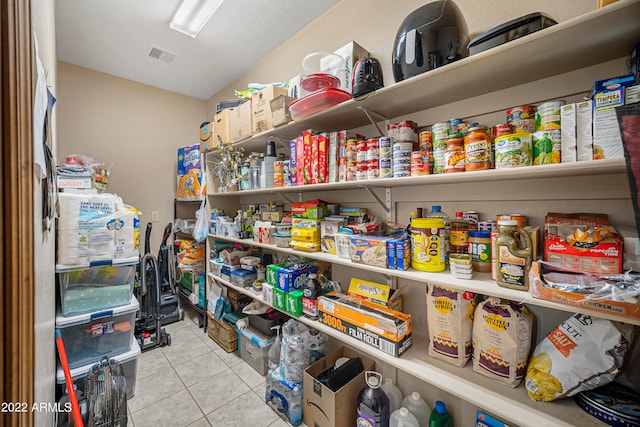 view of pantry