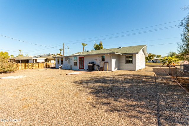 view of back of property