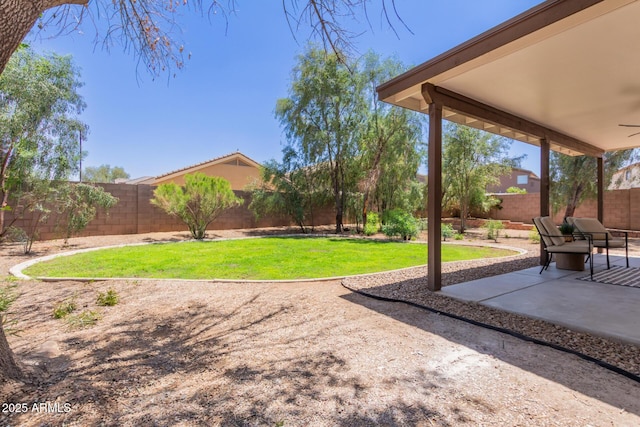 33287 N Windmill Run, San Tan Valley, AZ 85144 - view of yard with a patio area and ceiling fan