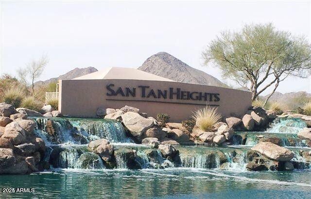 33287 N Windmill Run, San Tan Valley, AZ 85144 - community sign with a water and mountain view