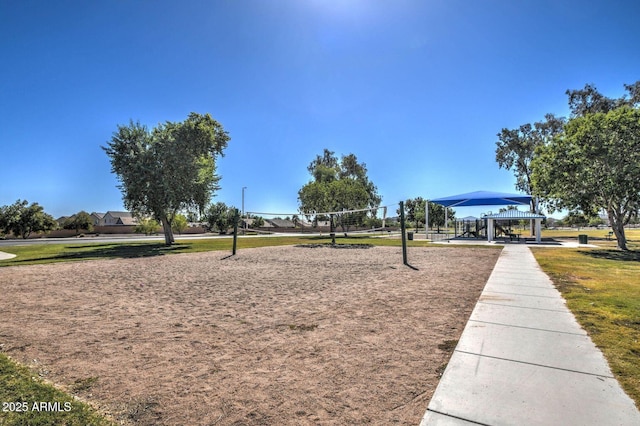 33287 N Windmill Run, San Tan Valley, AZ 85144 - view of property's community featuring a gazebo, volleyball court, and a lawn