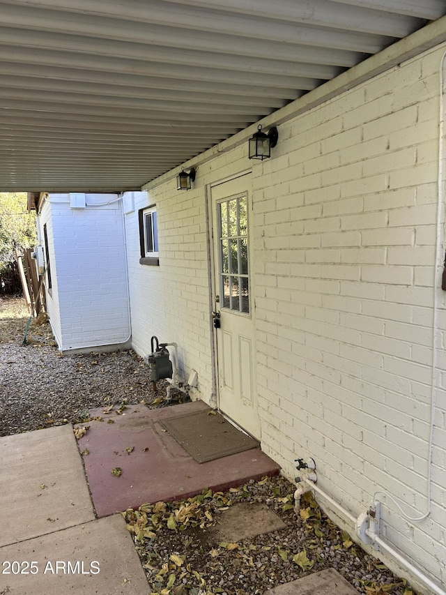 view of entrance to property