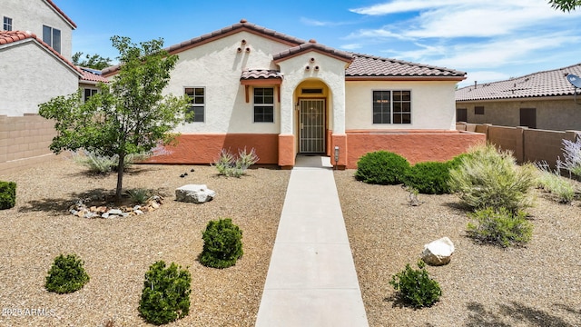7790 E Bravo Ln, Prescott Valley, AZ 86314 - mediterranean / spanish-style house featuring a tiled roof and stucco siding