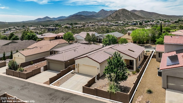 7790 E Bravo Ln, Prescott Valley, AZ 86314 - aerial perspective of suburban area featuring a mountain backdrop