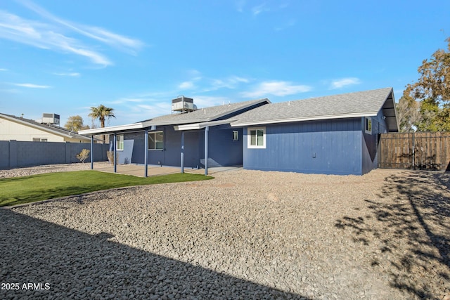 back of house featuring a patio