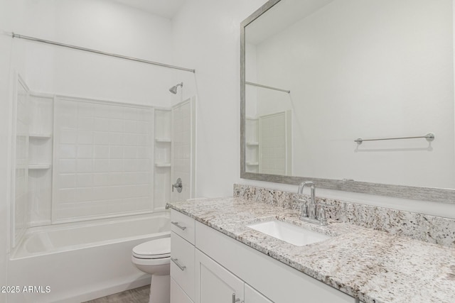 19151 W Coolidge St, Litchfield Park, AZ 85340 - full bath featuring vanity, toilet, tub / shower combination, and wood finished floors