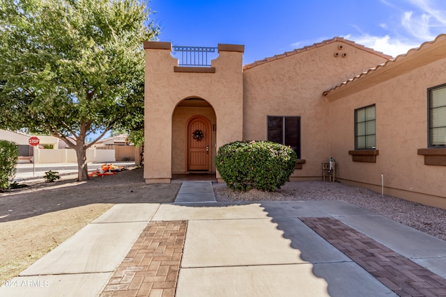 view of entrance to property