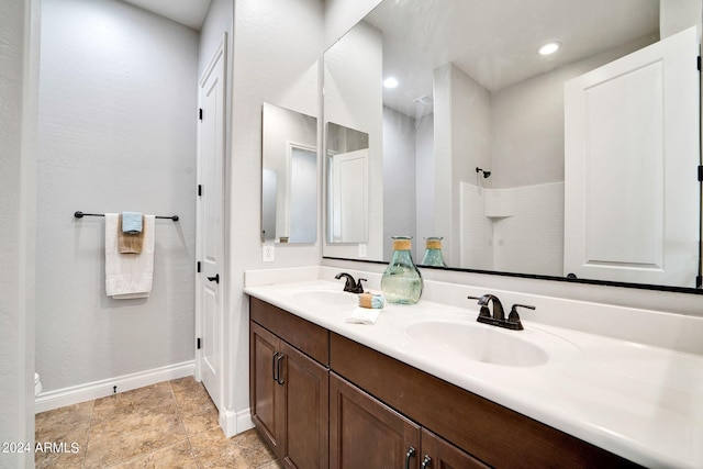 bathroom featuring vanity