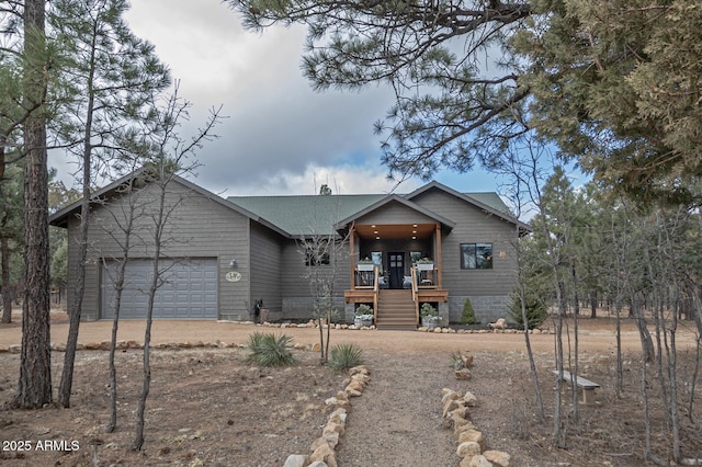 view of front of home featuring an attached garage and driveway