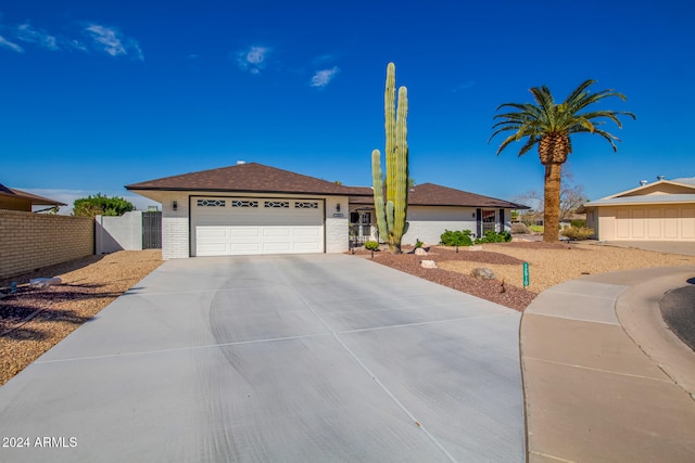 ranch-style house with a garage