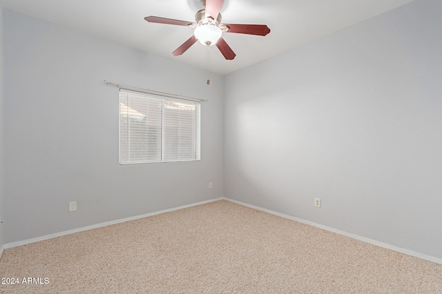 4356 E Rancho Tierra Dr, Cave Creek, AZ 85331 - empty room featuring carpet floors, a ceiling fan, and baseboards