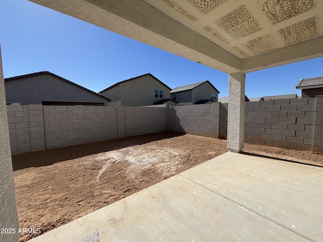 view of patio / terrace with a fenced backyard