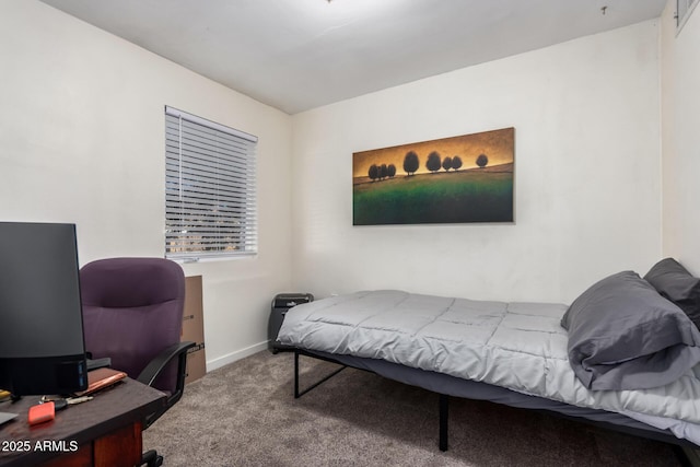 bedroom featuring carpet