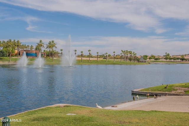 view of water feature