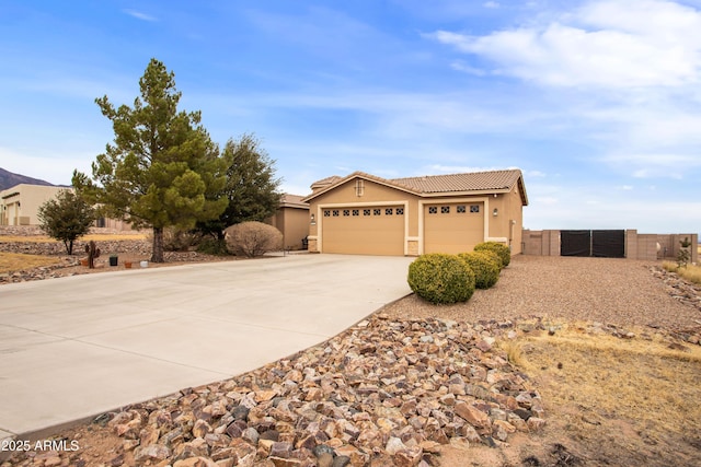 view of front of house featuring a garage