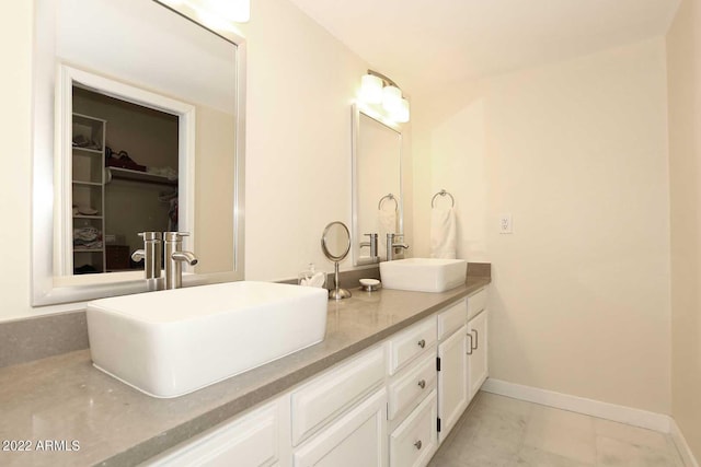 bathroom with vanity