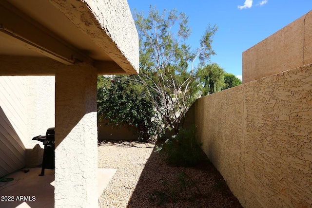 view of yard with a patio