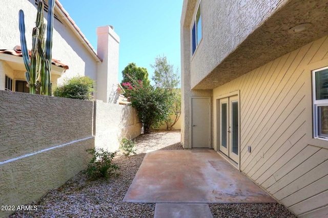 exterior space with a patio