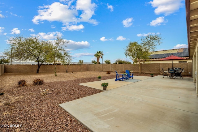 view of patio / terrace with a fenced backyard