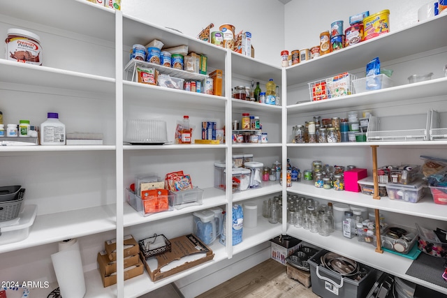 view of pantry