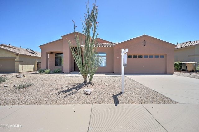 view of front of home featuring a garage