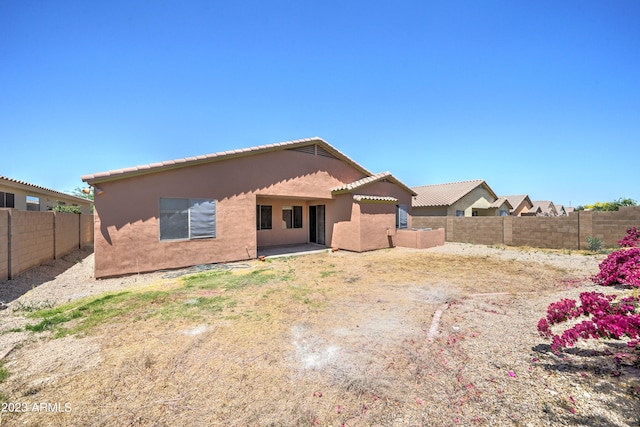 view of back of property