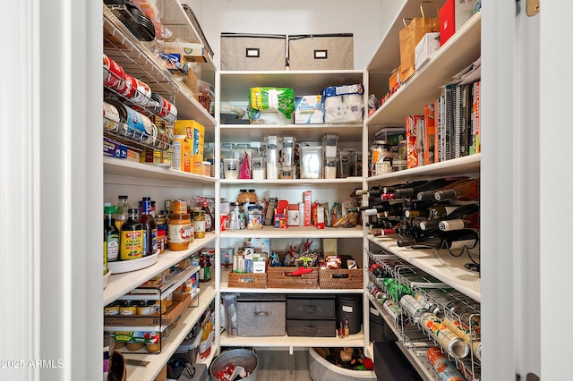 view of pantry