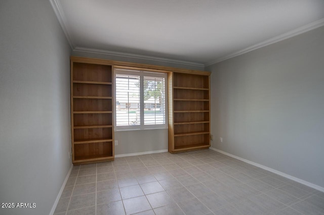 4079 E Shangri La Rd, Phoenix, AZ 85028 - spare room with crown molding, light tile patterned floors, and baseboards