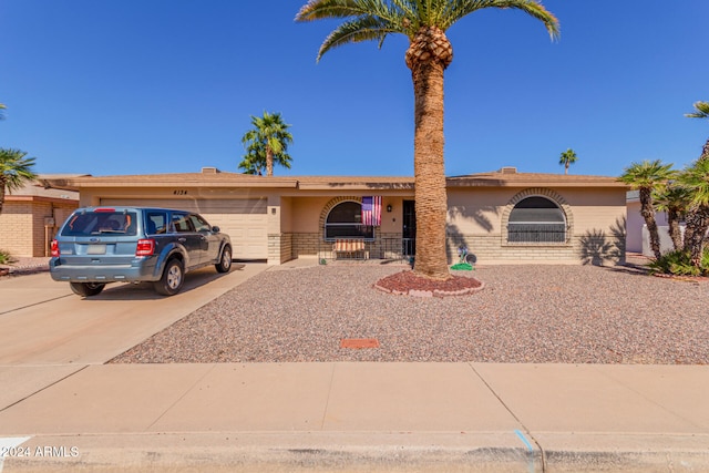 ranch-style house with a garage