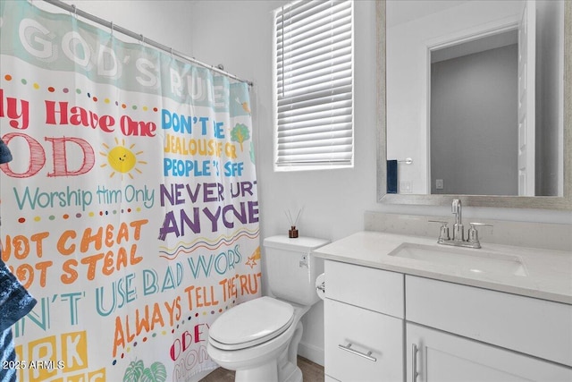 19447 W Mariposa Dr, Litchfield Park, AZ 85340 - full bath with vanity, toilet, and curtained shower