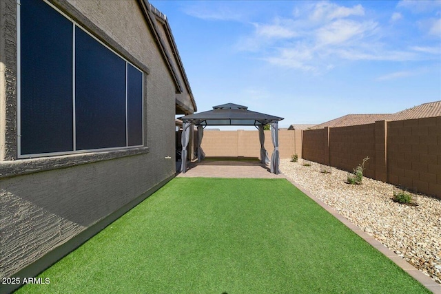 19447 W Mariposa Dr, Litchfield Park, AZ 85340 - view of yard with a gazebo and a patio area