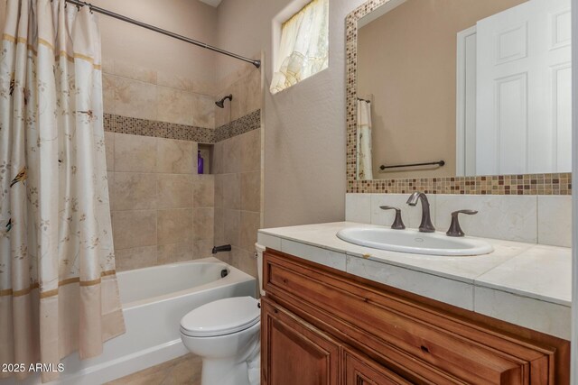 1260 E Sweet Citrus Dr, Queen Creek, AZ 85140 - full bathroom with toilet, shower / tub combo, and vanity