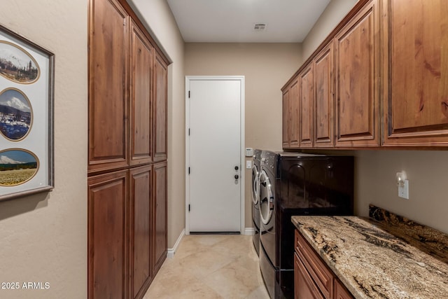 1260 E Sweet Citrus Dr, Queen Creek, AZ 85140 - laundry room with cabinet space, washer and dryer, and baseboards