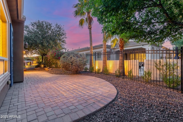 1260 E Sweet Citrus Dr, Queen Creek, AZ 85140 - patio terrace at dusk featuring fence