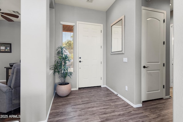 13072 W Alyssa Ln, Peoria, AZ 85383 - foyer entrance with wood finished floors and baseboards