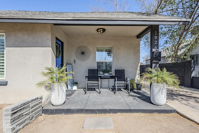 view of patio / terrace with fence