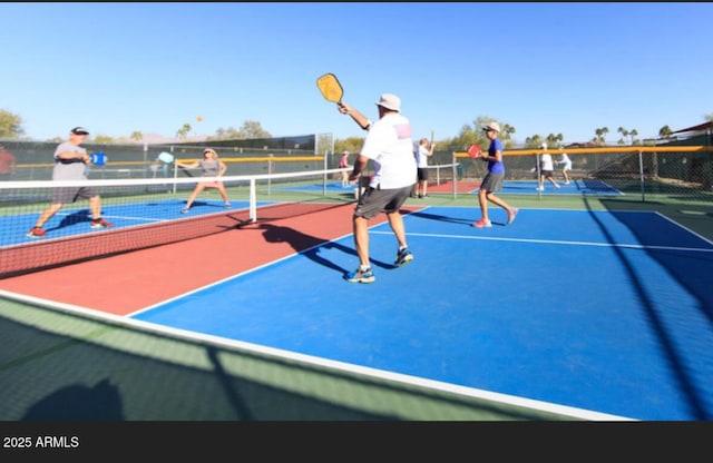 view of tennis court