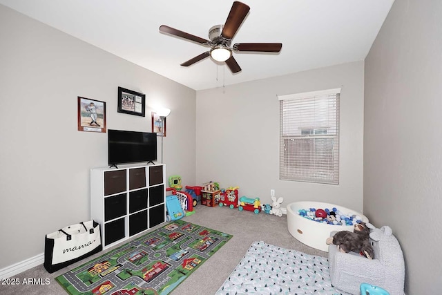 2005 E Anderson Dr E, Phoenix, AZ 85022 - rec room featuring carpet and ceiling fan