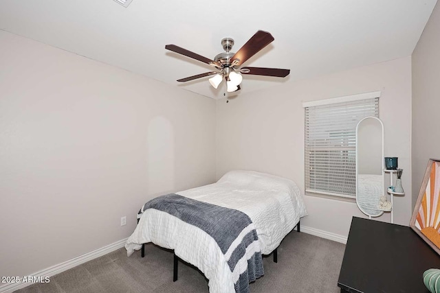 2005 E Anderson Dr E, Phoenix, AZ 85022 - bedroom featuring carpet floors, baseboards, and a ceiling fan
