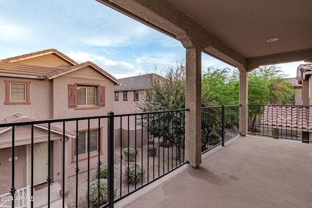 view of balcony