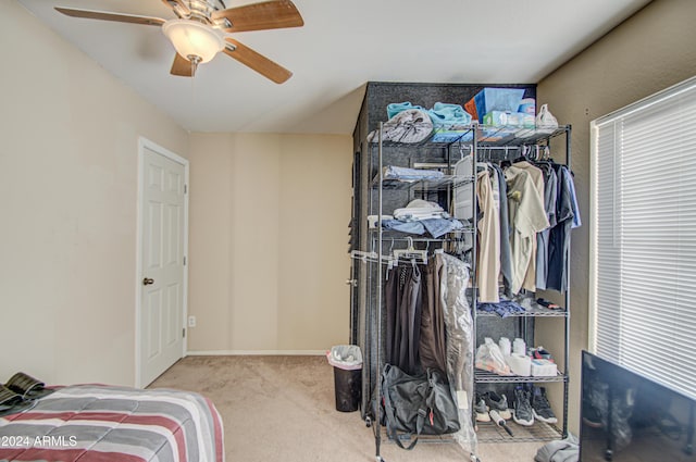 274 S 18th St, Coolidge, AZ 85128 - interior space with ceiling fan and light colored carpet