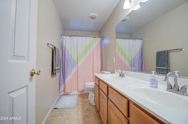 274 S 18th St, Coolidge, AZ 85128 - bathroom featuring vanity, toilet, and walk in shower