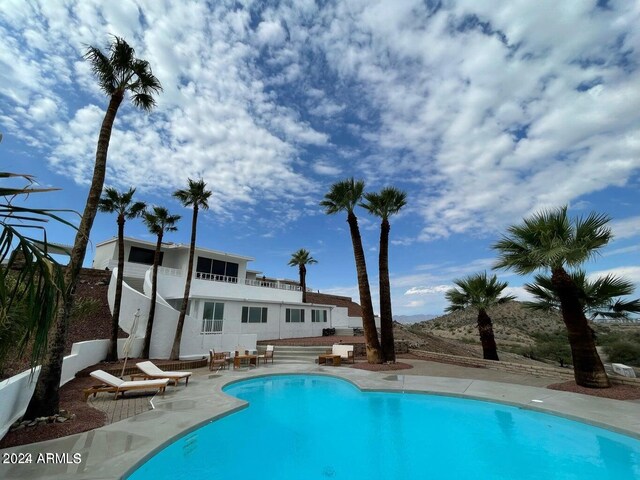 view of pool with a patio