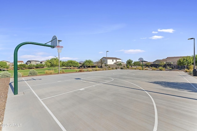 view of basketball court featuring community basketball court