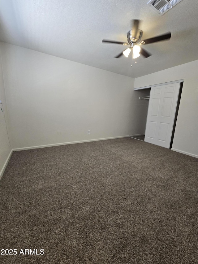 4911 W Merrell St, Phoenix, AZ 85031 - unfurnished bedroom with carpet floors, a closet, and a ceiling fan