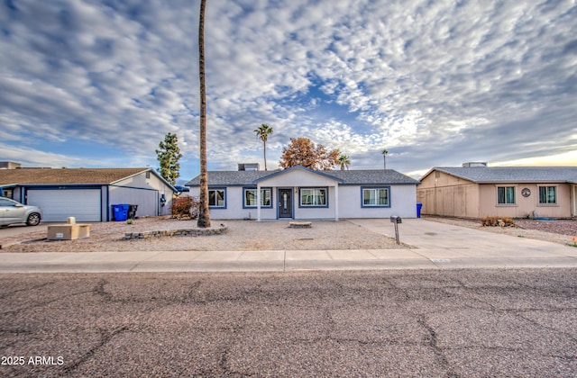 view of ranch-style home