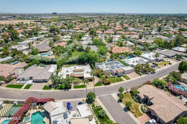 bird's eye view featuring a residential view