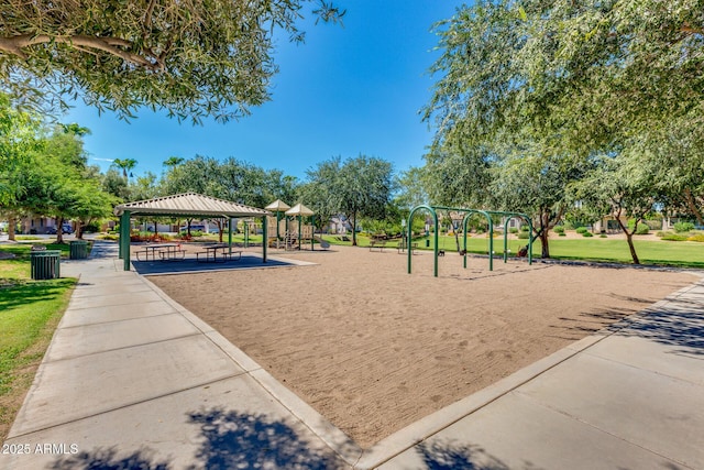 view of home's community featuring a gazebo