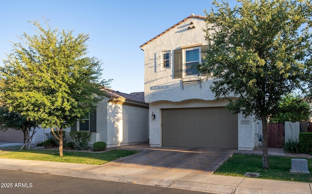 923 W Yellowstone Way, Chandler, AZ 85248 - mediterranean / spanish home with a tile roof, stucco siding, and an attached garage