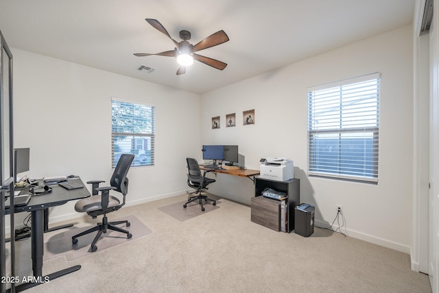923 W Yellowstone Way, Chandler, AZ 85248 - carpeted office space with a ceiling fan and baseboards